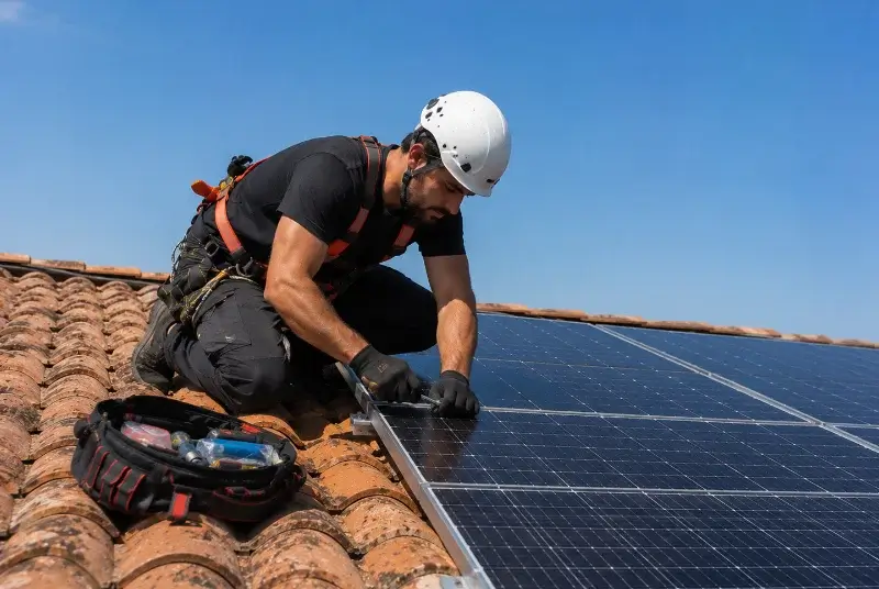 Maintenance et monitoring de panneaux solaires à Bron